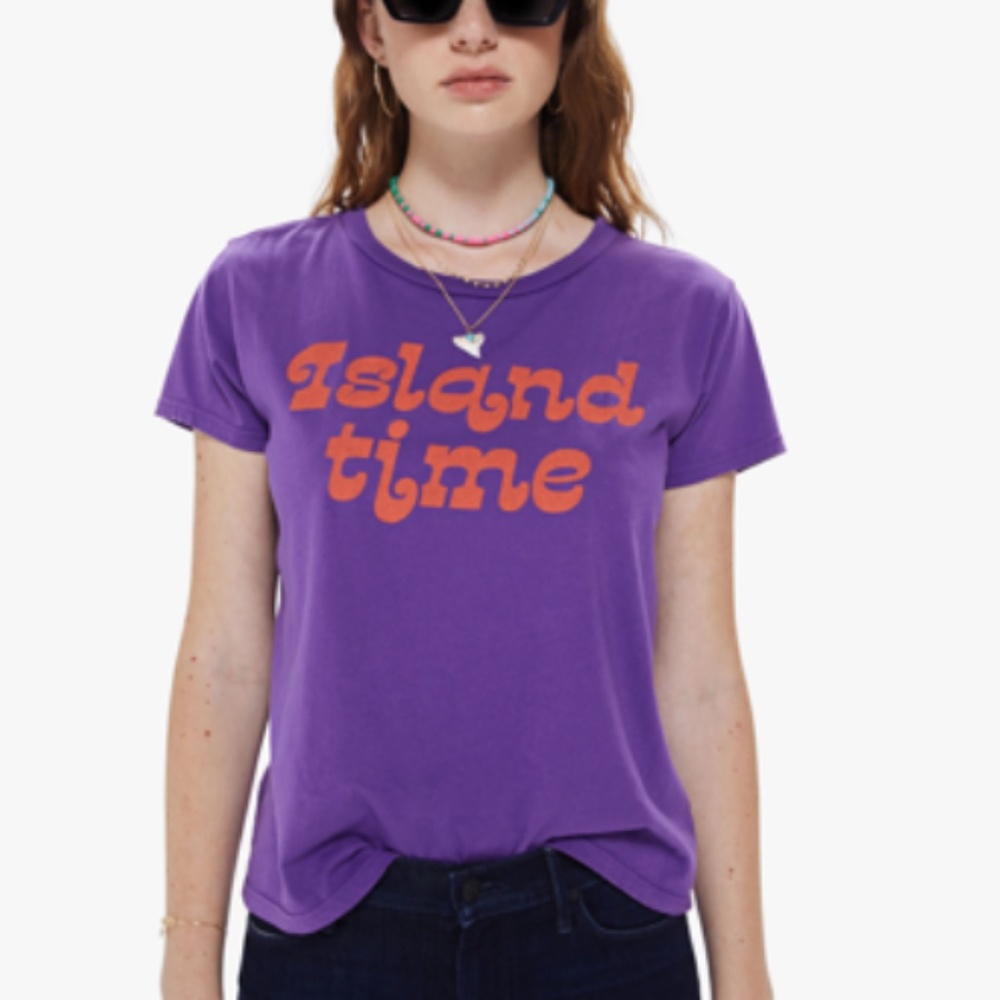 MOTHER Purple Island Time T-shirt - XL